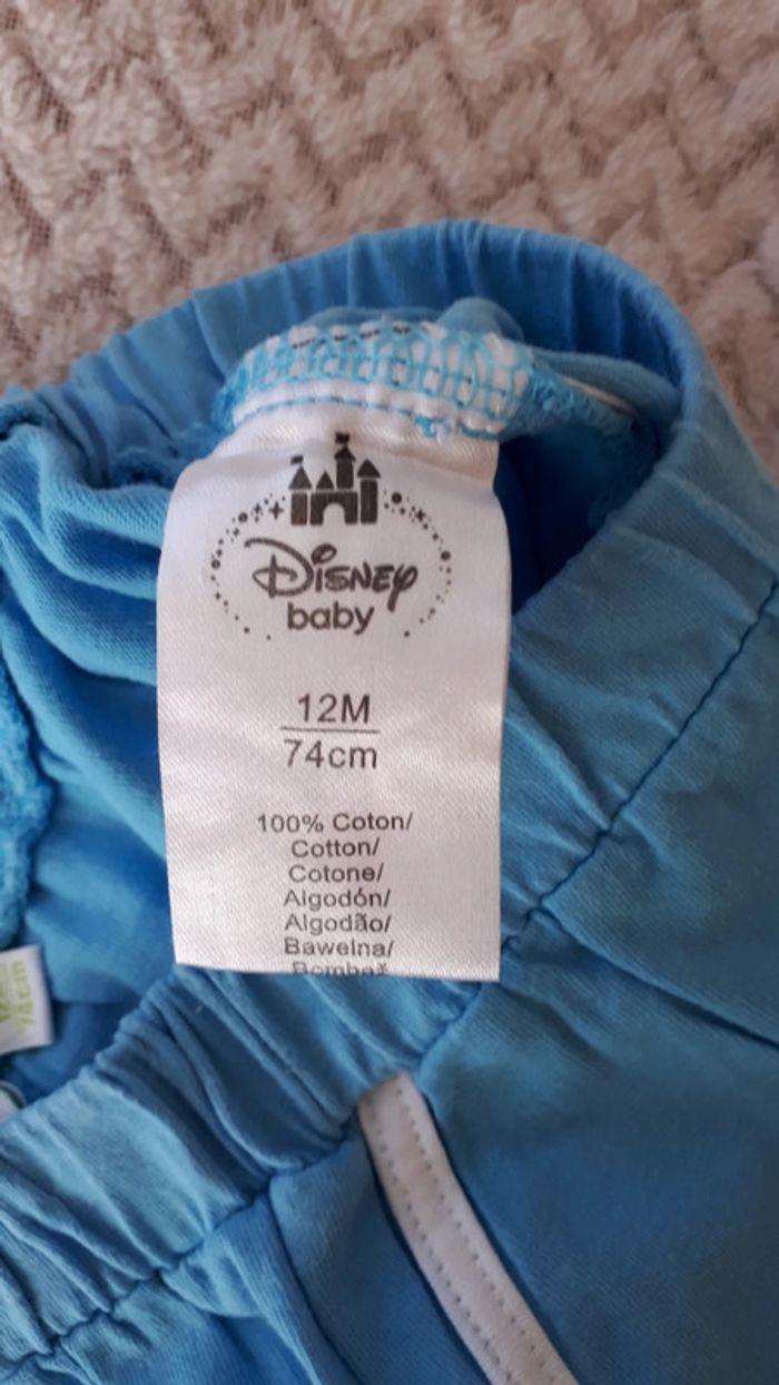 Ensemble débardeur et short blanc bleu Mickey Disney 12 mois - photo numéro 8