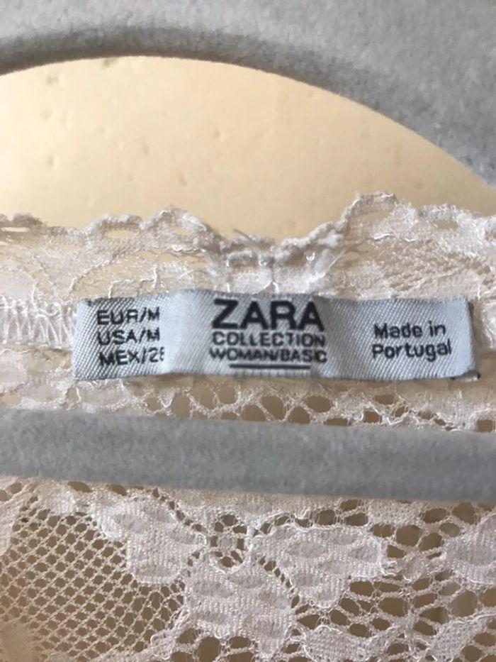 Haut dentelle zara blanc - photo numéro 2