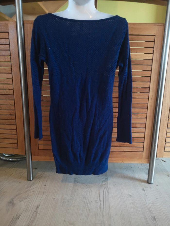 Robe pull bleu foncé NafNaf - photo numéro 4