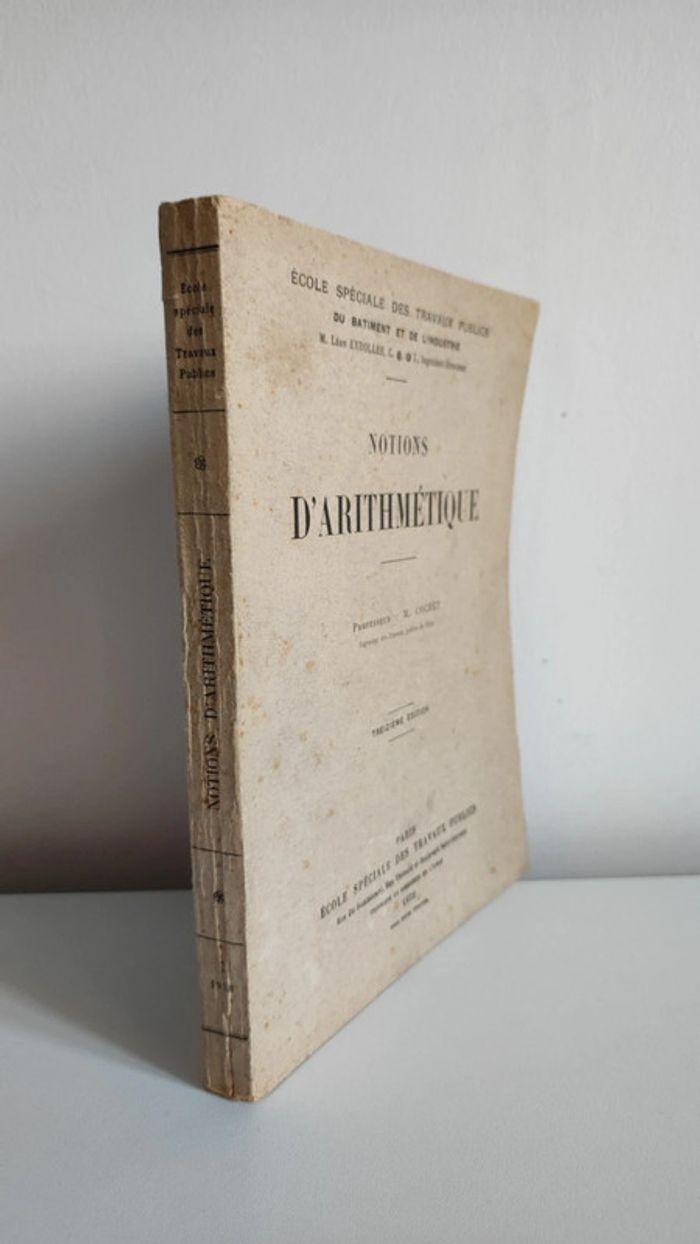 Notions d'arithmétique - Pr. M. Cochet - 1928 - photo numéro 9