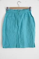 Vintage - Jupe turquoise en 100% coton