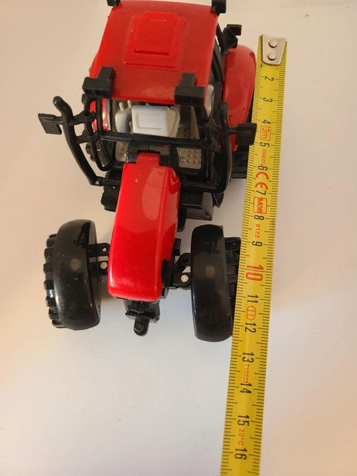 Petit tracteur rouge plastique 12 cm - photo numéro 8