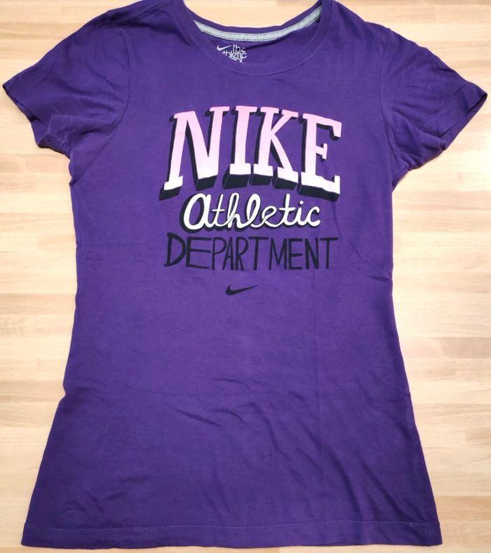 T-shirt sport violet Nike athletic department, t.s - photo numéro 1