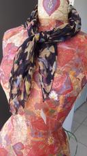 foulard en soie motifs nounours