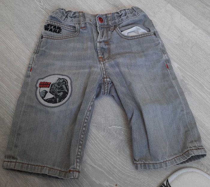 Bermuda en jeans star wars taille taille ajustable et 6 ans - photo numéro 1