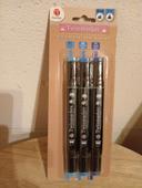 Pack de 3 Twinmarker bleus