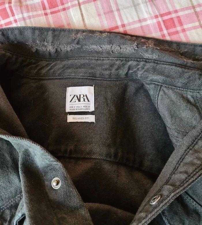 Surchemise en jean noir Zara homme - photo numéro 11