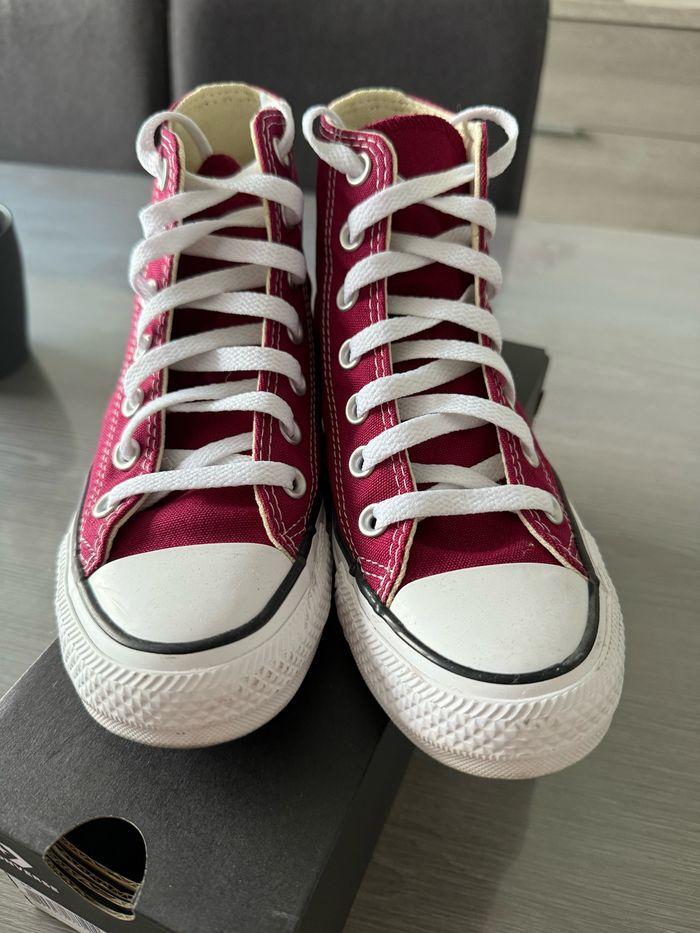 Converse all star haute bordeaux pointure 36 - photo numéro 2