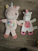 Lots peluche licorne