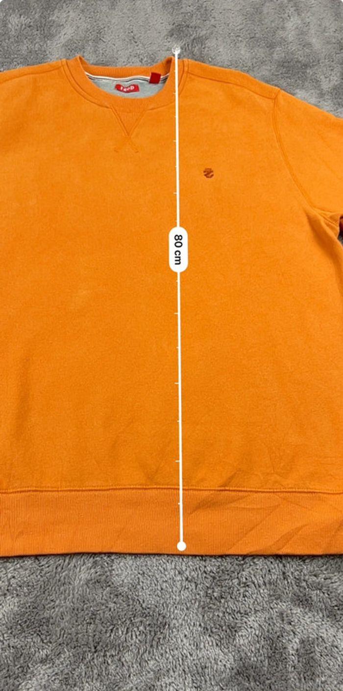 👕 Sweat à capuche Veste University Rare Vintage y2k 90s 2000s Izod Orange Taille XL 👕 - photo numéro 3