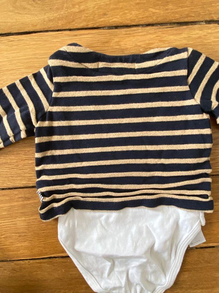 Haut manches longues petit bateau 6 mois - photo numéro 5