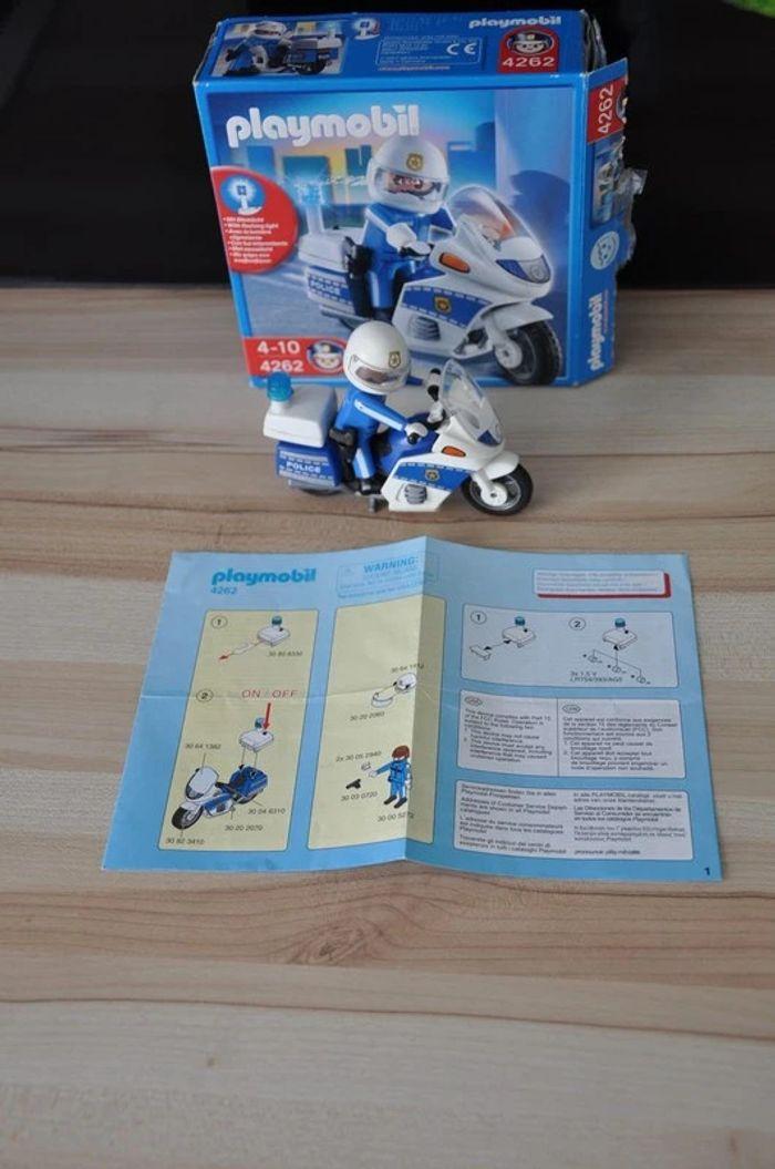 Boote set playmobil motard police 4262 - photo numéro 3