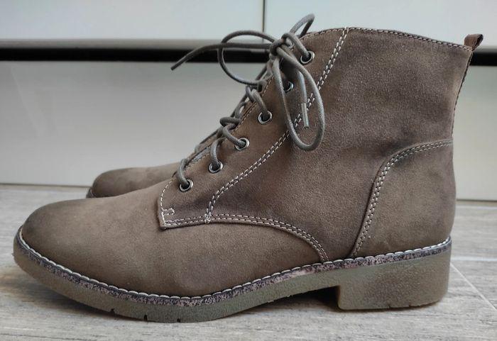 Bottines marron fourrées Tamaris taille 40 NEUVES - photo numéro 3