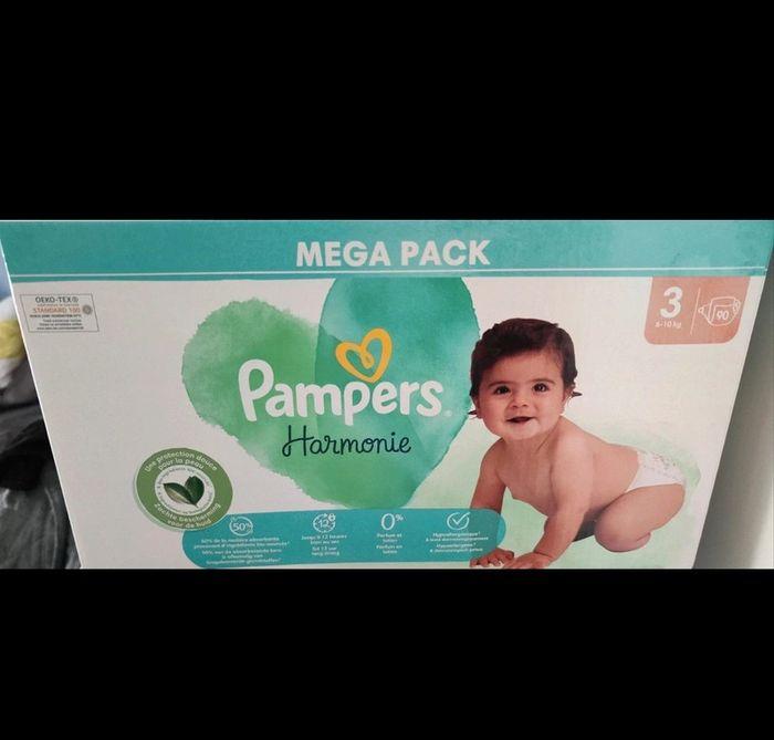 Pampers Harmonie taille 3 90 couches 6/10kg prix ferme