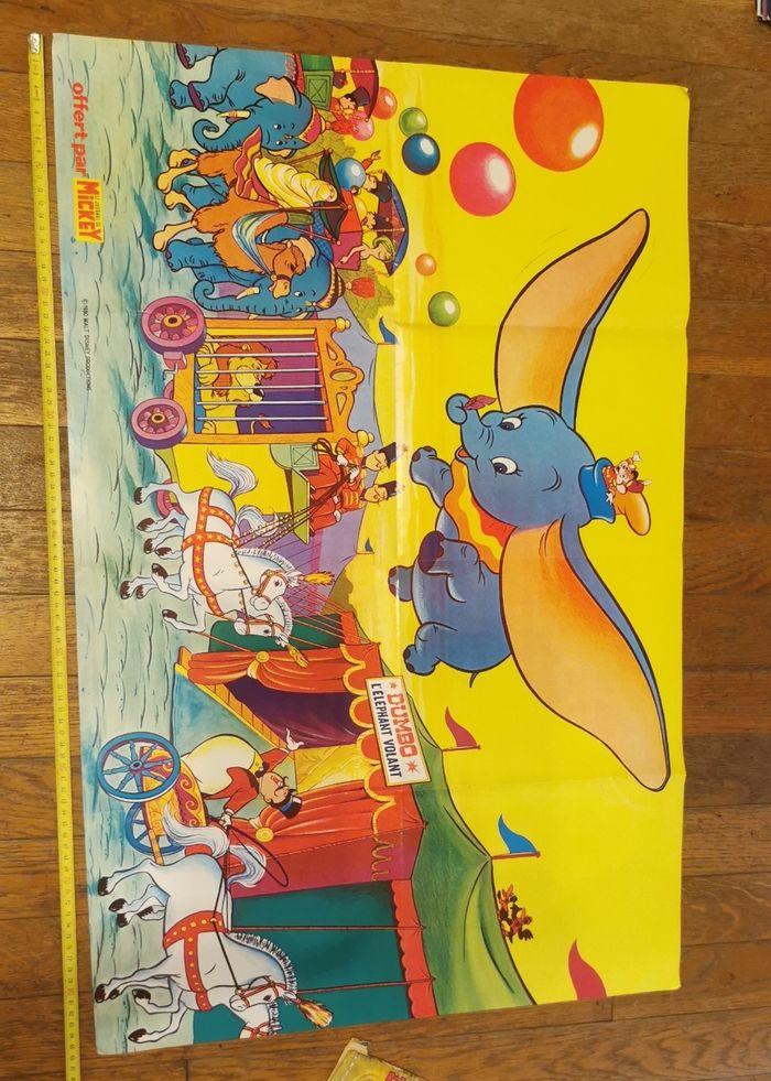 Ancien poster géant Dumbo 1980 - photo numéro 2