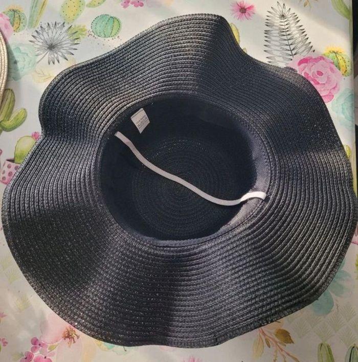 Chapeau paille noir - photo numéro 2