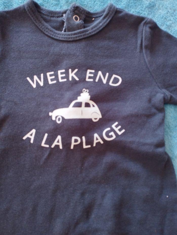 Pyjama fin "weekend à la plage" - photo numéro 1