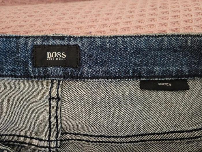 Jeans coupe droite BOSS Hugo Boss bleu taille W36 | FR 46 - photo numéro 4