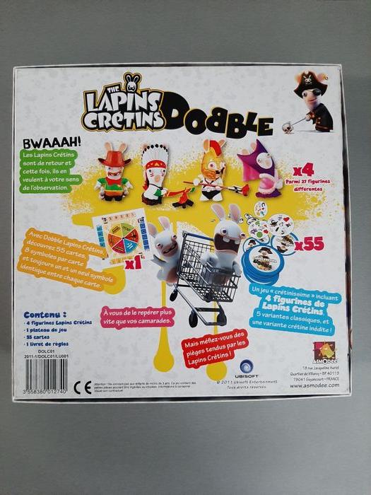 Jeu société "Dobble" (Lapins crétins) - Asmodée - Neuf - photo numéro 2