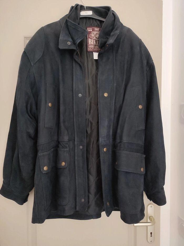 Manteau homme cuir - photo numéro 1