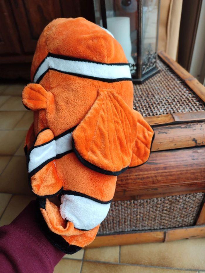 Nemo Disney poisson doudou peluche noir blanc orange - photo numéro 6