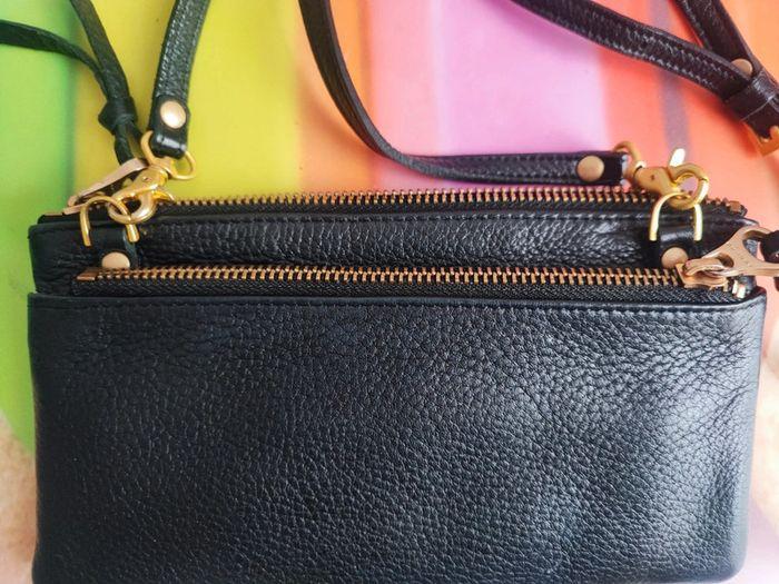 Superbe petit sac en cuir noir Sabrina - photo numéro 3