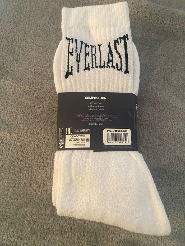 43/46 Lot de 3 chaussettes de sport marque Everlast neuf encore avec emballage jamais porté jamais servi jamais utilisé neuf pointure 43 46 - photo numéro 9