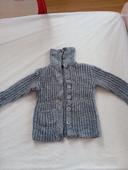 Gilet en laine fait main taille 2 - 3 ans