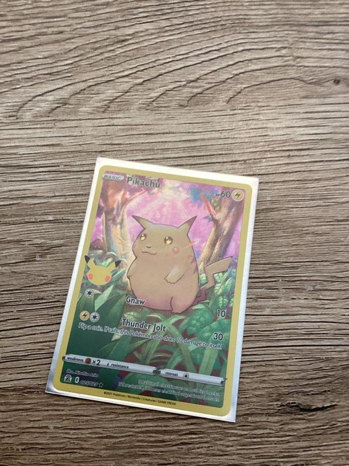 carte Pokémon 005/025 pikachu célébration 25ans anglais ANG - photo numéro 4