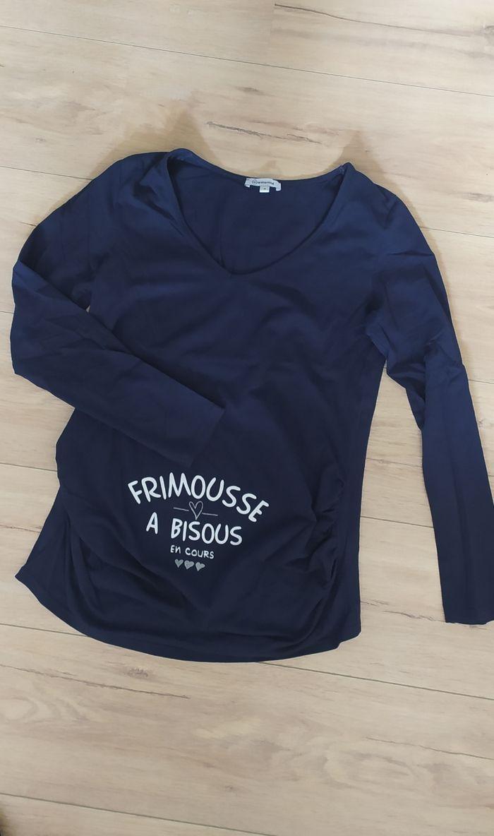 T-shirt grossesse frimousse - photo numéro 1