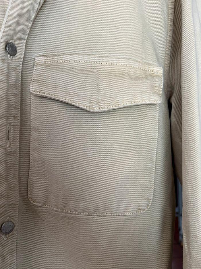 Veste Surchemise Zara Vintage Beige Denim - Taille S | Bon État (BE) - photo numéro 3