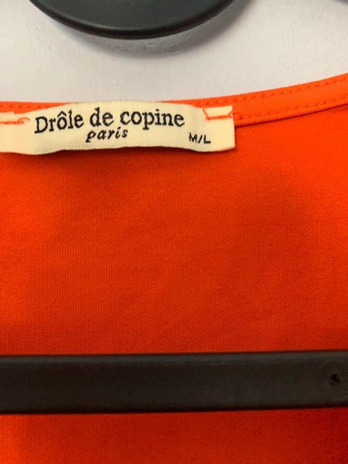 Body cache coeur neuf rouge orange Drôle de copine taille M/L - photo numéro 6