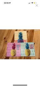 Lot tableaux ananas