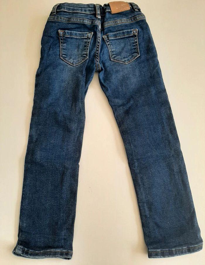 Jeans slim vertbaudet marine taille 4 ans / 104 cm - photo numéro 3