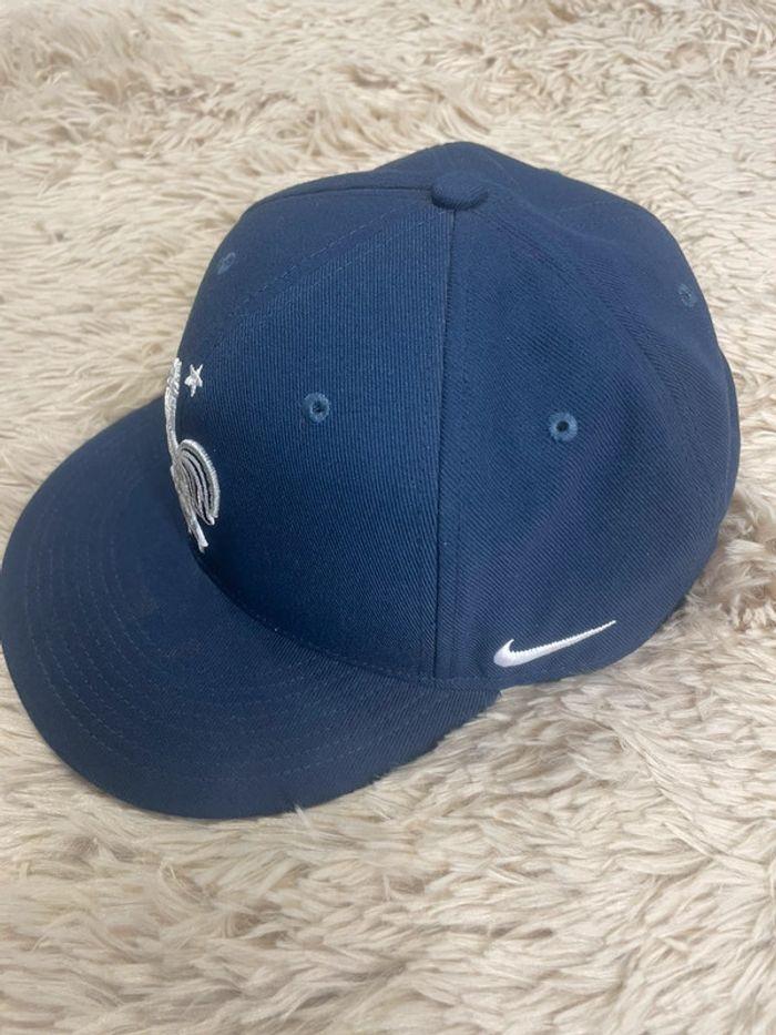 Casquette nike fff équipe de france de football bleu snapback cap - photo numéro 3