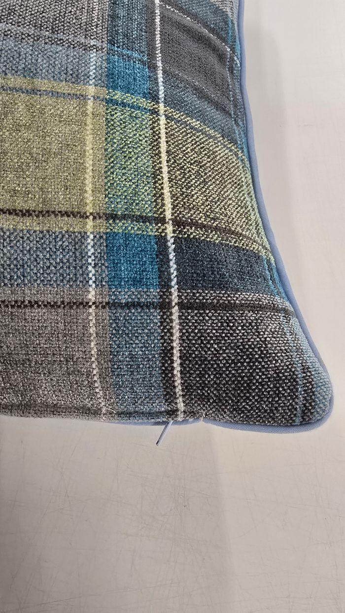 Lot de 2 housses de coussin tissu tartan type ecossais canapé, lit, fauteuil, coussin,deco - photo numéro 4