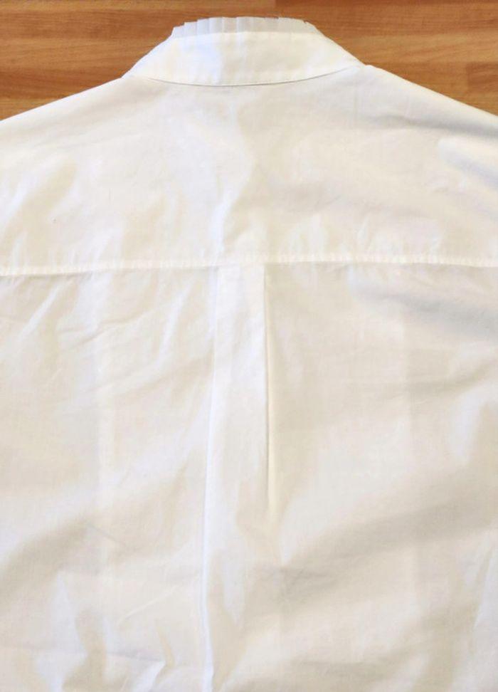 Chemise plastron 100%coton blanc, Karl Lagerfeld, t.42/xl/10, neuve - photo numéro 11