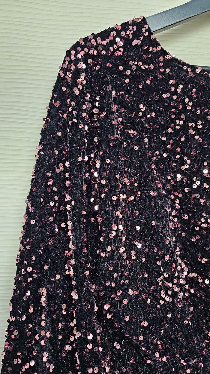 Robe velours sequins rose dos nu easyclothes - photo numéro 5