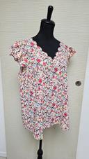 Blouse fleurs shein curve