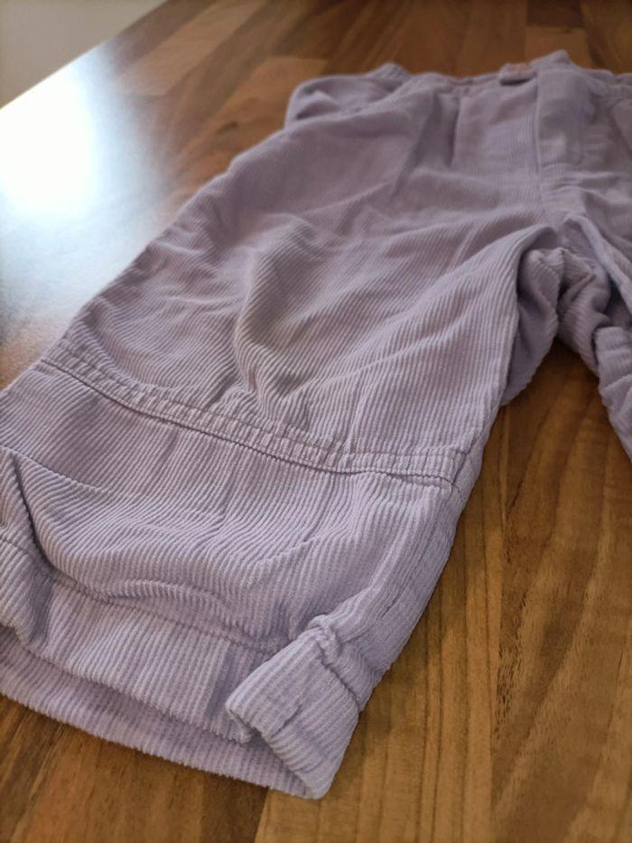 Pantalon chaud velours violet tex 18 mois - photo numéro 2