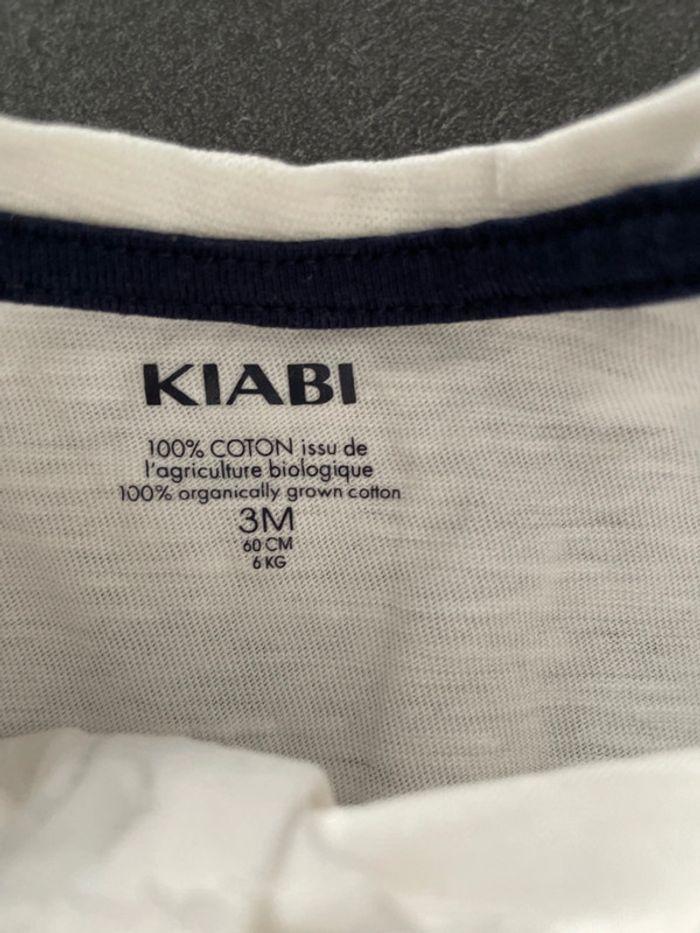 T-shirt manches longues blanc Kiabi 3 mois - photo numéro 2