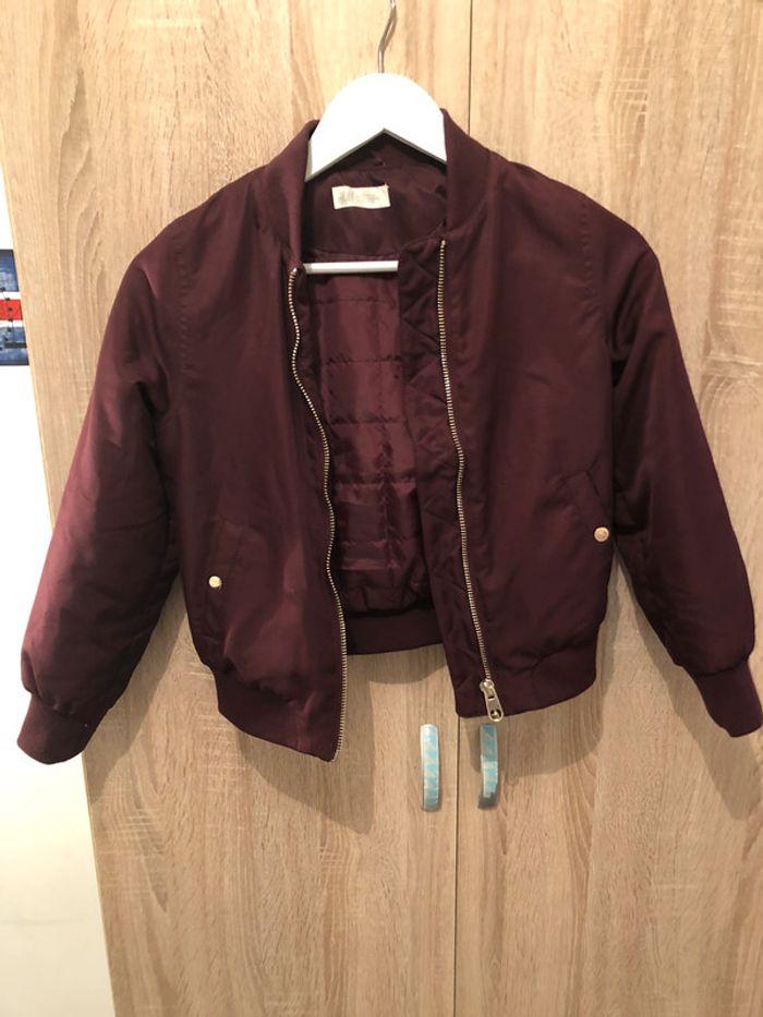 Bombers Bordeaux H&M taille 10 ans - photo numéro 1