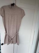 Robe pull courte beige T38/40