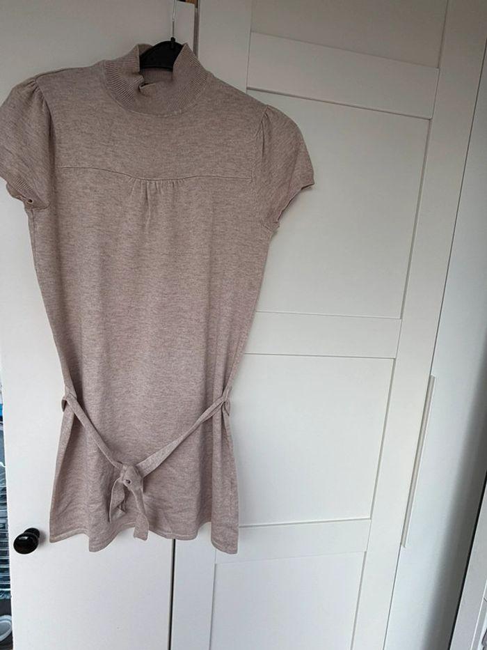 Robe pull courte beige T38/40 - photo numéro 1