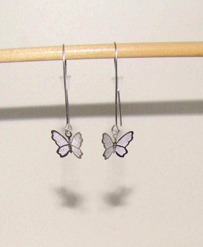 boucles or neuves papillon création - photo numéro 1