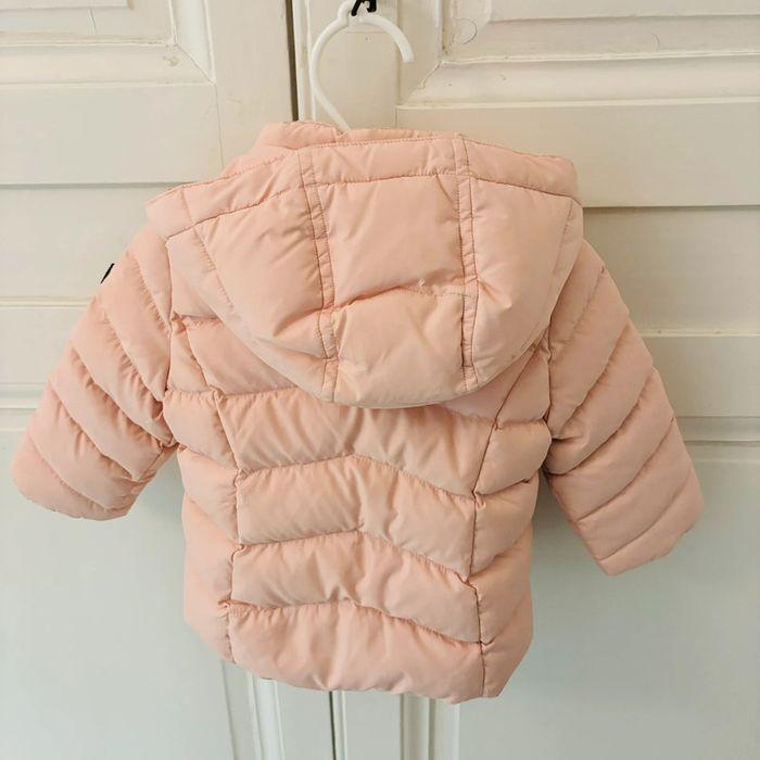 Magnifique doudoune veste duffle coat bébé fille 12 mois tommy hilfiger rose hiver - photo numéro 4