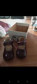 Bottines bordeaux prune vernis