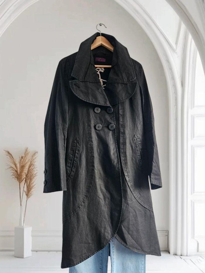 Imperméable noir long - One Step - photo numéro 2