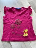 Tee-shirts rose Winnie l’ourson Disney 4 ans