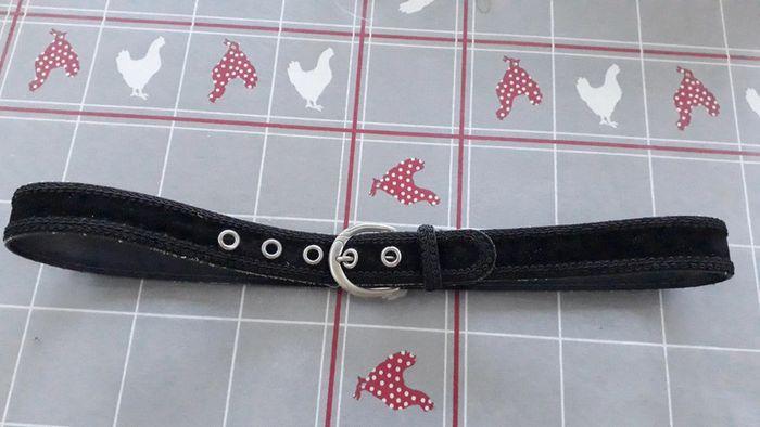 Ceinture noire vintage - photo numéro 1